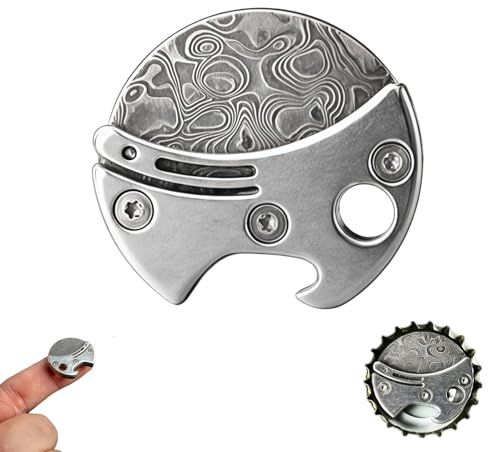 Mini Bottle Opener Keychain,Multifunctional Beer Bottle Opener,Compact Camping Gear Tool,Outdoor Gifts for Men,Lightweight Openers Keyring for Camping Travel DIY & Everyday Carry