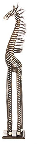 Ciffre 40cm Zebra Holzzebra Holz Zebra Afrika Style ZD + Glücksbringer Armband
