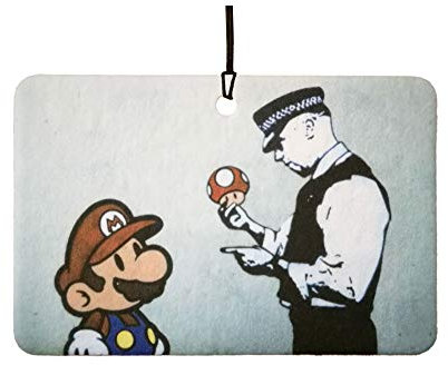 Auto-Lufterfrischer Banksy Busted Mario