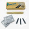 Kaweco Sport Fountain Pen Brass Nib Size M Set with 12 Original Kaweco Ink Cartridges