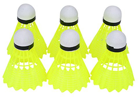 VGEBY 6Pcs Federbälle, Feder Badminton Ball Nylon Shuttlecocks Indoor Outdoor Sporttraining