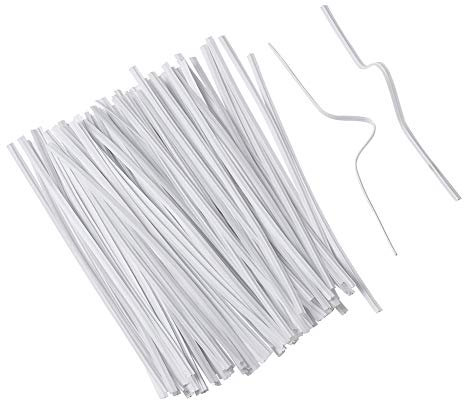 PandaHall Nasenbrückenleiste aus Polyethylen, verstellbar, flach, 150 x 4 mm, 1000 Stück