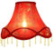 Eastlion 14 E27/E14 Pantalla de Lámpara de Mesa Pantalla de Pie,15x36x25cm Rojo