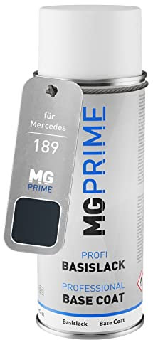 MG PRIME Car paint Spray can for Mercedes 189 Smaragdschwarz Mica/Black Opal Metallic Base coat spray can 400ml