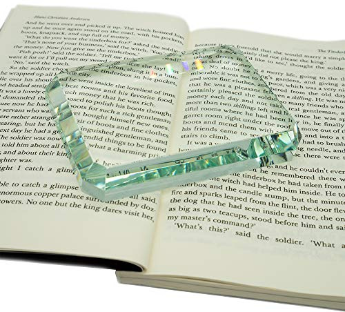 StayMax Clear Rectangular Square Glass Tiles Paperweight
