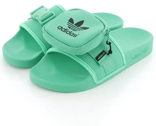 Adidas Damen Pouchylette W Slides, Hi-Res Green/Hi-Res Green/Core Black, 38 2/3 EU