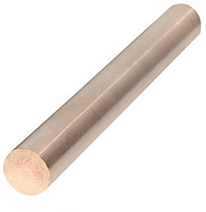 TEN-HIGH Ein Stück Wolfram-Kupfer-Stab Wolfram 75, Wolfram-Kupfer-Legierung 5,5 * 200mm,Temperaturbeständigkeit,hohe Härte,Wolfram-Kupfer-Elektrode geeignet für Schweißen