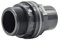 PVC Tankdurchführung für Regentonnen/Behälter | Klebemuffe und Aussengewinde | PN 10 | (Ø20/25mm x 3/4 Zoll) Grau