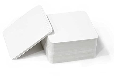 Quadratische weiße Blanko-Karten (7 x 7 cm), dicker Karton, Notizpapier, Business-Vokabel- und Wortkarten, DIY-Geschenke