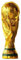 AMMICCO Trophée d'or de Football Trophée de Coupe du Monde Réplique de Coupe du Monde en Résine Collection de Souvenirs de Décorations pour Maison Bureau Cadeaux pour Fans (27CM)
