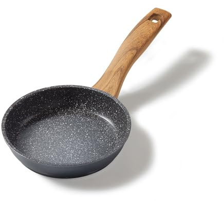 STONELINE “Back to Nature” - Padella antiaderente con vere particelle di pietra, 16 cm, adatta a tutti i piani cottura inclusi quelli ad induzione, cottura senza grassi