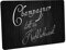 Crealuxe Fussmatte - Champagner Steht im Kühlschrank - (Dunkler Hintergrund) 60x40cm, personalisiert, Fußabtreter, Fußabstreifer für die Haustür, Fußmatte rutschfest