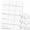 OfficeGear extra kleine Klappkarten, 9-fach [55 Blatt – 495 Stück] – 49,5 × 70 mm – Bedruckbare Tischaufsteller aus 170 g/m² Karton – für Hochzeiten, Events, Konferenzen – inkl. Designvorlage