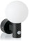 SEBSON® LED Außenleuchte Bewegungsmelder IP65 - Wandleuchte Kugelleuchte anthrazit 15W 1600lm kaltweiß 6000K - Außenwandleuchte rund, Sensor 10m / 120° - Lampe Außen 230V