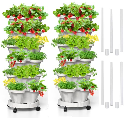 Tectsia - Jardineras verticales de fresas
