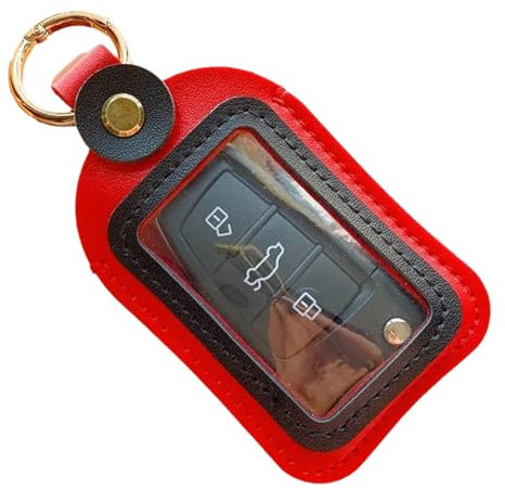 Funda para llave de coche | Bolsa de bloqueo de señal | Bolsa portátil multifunción para llavero para hombres y mujeres | Control remoto para llaves de coche, rosso, 1