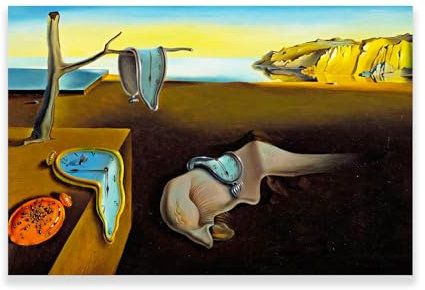 Generic Persistence of Memory von Salvador Dali – Surrealismus-Kunstdruck – coole Heimdekoration Kunst – berühmte Kunstdrucke, Dekoration für Büro, ungerahmt (30 x 45 cm)