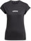 adidas Damen Essentials LINEAR Cotton T-Shirt, Black/White, XXL