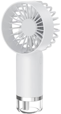 LearnLyrics Ventilateur de brumisation de bureau, ventilateur de pulvérisation d'eau,Ventilateur humidificateur brumisateur USB | Ventilateur personnel de conception détachable pour les voyages, le