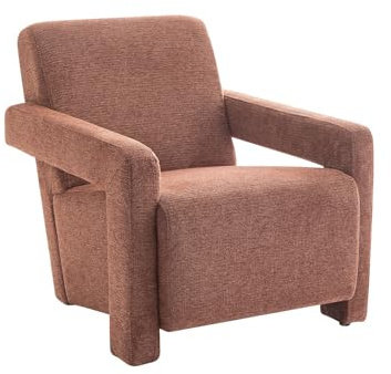 Vente-unique - Sessel mit gerader Rückenlehne 1 Isparta - Polyester - Terracotta