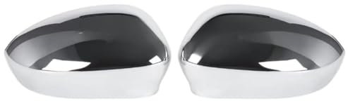 SLONG Coque de rétroviseur pour Fiat 500 2007-2020, accessoires de rechange Fiat 500 (chromé)