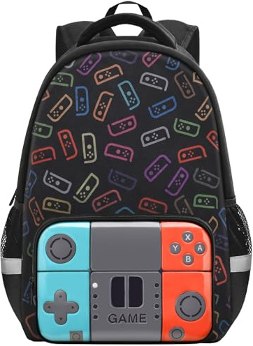 Beaulyn School Backpack For Boys Kids Game School Bag Middle Primary Student Bookbags Travel Rucksack Laptop Backpack For Boy Teens