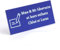 Plaque de Boîte aux Lettres Personnalisée en Aluminium Bleu Adhésif, 80 x 35 cm - Epaisseur 1mm - Résistant Aux Intempéries et UV - Léger et Facile à Poser