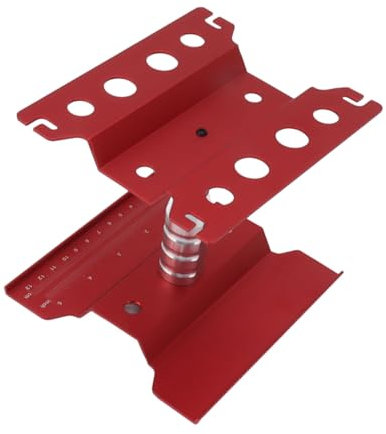 Grcfumo RC-Auto-Arbeitsständer, 360-Grad-Drehung, anheb- und unterer Aluminium-Reparaturarbeitsplatz, Aluminiumlegierungs-Reparaturarbeitsplatz für RC Crawler Truck Bugg (Rot)
