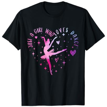 Just a Girl who Loves Dance Shirt Outfit Girl Ballet Dancing T-Shirt