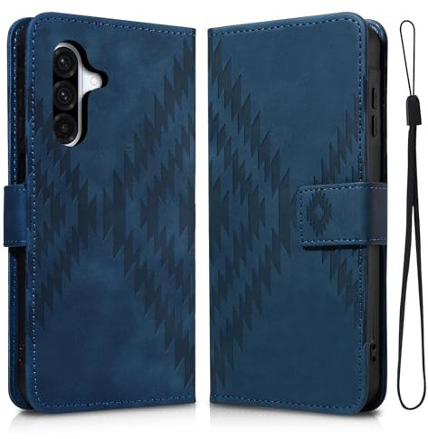 Auslbin Hülle für Samsung Galaxy A36 5G 6.64 mit Standfunktion, Samsung Galaxy A36 Handyhülle Rundum PU-Schutzmaterial, Kratzfeste und Sturzsichere SM-A366E/DS Schutzhülle, Blau