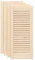 vidaXL Portes d'armoire à persiennes 4pcs 69x29,5cm bois de pin massif, porte de meuble, porte de garde-robe, panneau à persiennes en bois