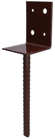 Concrete in Wooden Post Support Base Bracket 75 x 75mm Carport Decking
