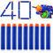EIROVYA Darts Bullets,Refill Bullets,Refill Darts Foam Pfeile,Soft Darts Pfeile Refill Bullets,Nachfüll-Pack Spielzeug für Draußen und Familie, 40 Stück
