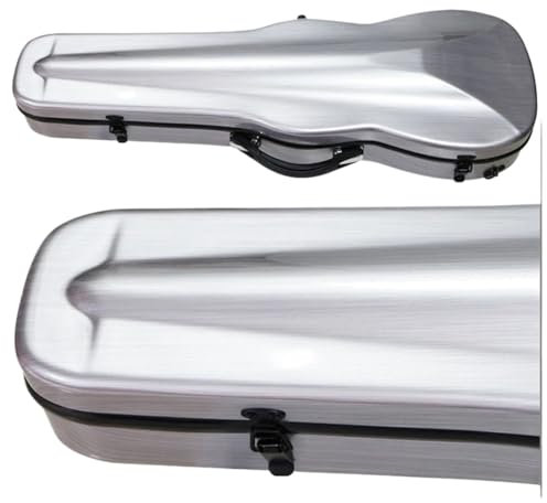 Custodia per Violino Custodia for Viola da 16 Pollici in Fibra di Carbonio, Zaino Leggero, compressiva, Resistente alle Cadute e alla Pioggia, Scatola for Viola con spedizione Aerea(Light Yellow)