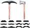 EHDWXVZM 1 Falce Gonfiabile, 1 Ascia Gonfiabile, 12 Barbe False, Giocattoli Creativi, Oggetti di Ruolo, Forniture per Il Partito.