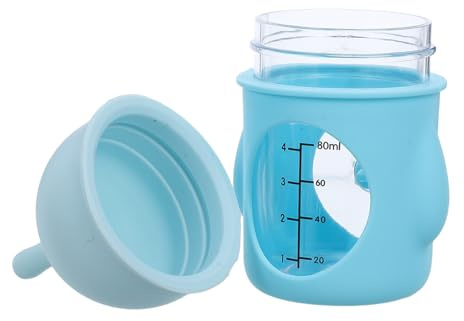 HOMOBABE Tragbare Milchflasche für Neugeborene Katzen und Welpen Nippel mit Sichtskala Sicher und Einfach zu Bedienen für Gesundes Wachstum