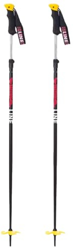 LINE Unisex Adult Slider Ski Poles | Durable Lightweight Functional Aluminum Outdoor Winter Sports Alpine Ski Poles with Adjustable Length & Ergonomic Grip | All Mountain, Freeride & Touring