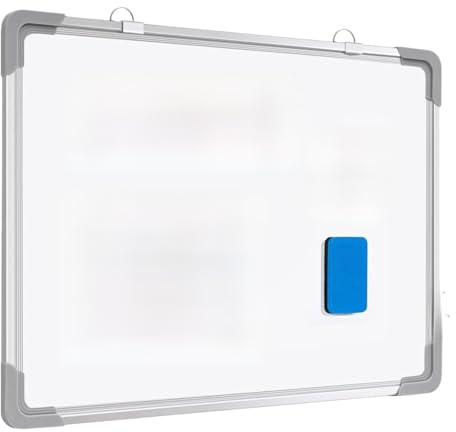 Whiteboard magnetisch klein magnettafel white board,30 x 20 cm,Weiß,Beidseitig mit Aufhängefunktion