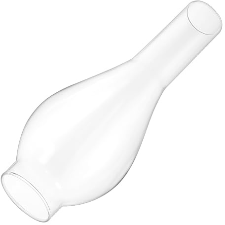 CHILDWEET Pantalla de Transparente para Lámpara de Queroseno Repuesto Tulipa Quinqué de Vidrio para Iluminación Interior y Exterior Fácil Instalación Brillo Claro y Cálido para Hogar