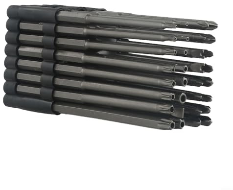 Sicherheitsschraubendreher-Bit-Set aus legiertem Stahl, 32-teilig, mit extra langem 150 mm für Torx, manipulationssicher, Schlitz für Kreuzschlitz, PZ, PH, Tri-Wing-Schraubenschlüssel für Elektronik