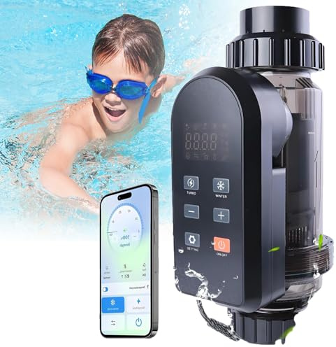 Salzchlorgenerator, Elektrolytischer Pool-Chlorinator mit Smart-App-Steuerung für Pools bis zu 60.000 Gallonen, 40g/h Leistung