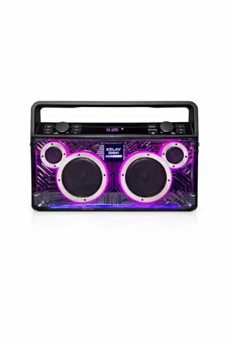 Intimidation Boogie Box D2661 High Power Ghetto Blaster Retro Bluetooth Lautsprecher