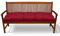 Beautissu Bankauflage Flair BK - Sitzkissen für Gartenbank - Polster Auflage Outdoor - Bankpolster Auflage für Sitzbank & Hollywoodschaukel - ca. 100x50x10 cm - Rot
