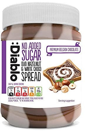 Diablo Chocolate Spread, Hazelnut & White Chocolate, 350g