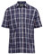 Champion Mens Short Sleeve Shirt Yarn Dyed Polyester Cotton FINE Quality Shirt (XXL 18-18.5IN, Navy)