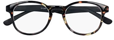 SILAC - Turtle & Wood 7302 – Lesebrille Herren und Unisex – Runde Gläser – Schildpatt-Muster im Retro-Style - Lesehilfe und Lupenbrille in Unisex – Leicht, Robust und Bequem - Brown (1,50)