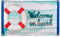 Boland 44382 - Dekorationsfahne Welcome on Board, Größe 60 x 90 cm, Rettungsring, Willkommen an Bord, Maritim, Navy, Flagge, Polyester, Banner, Wanddekoration, Mottoparty, Schiffstaufe