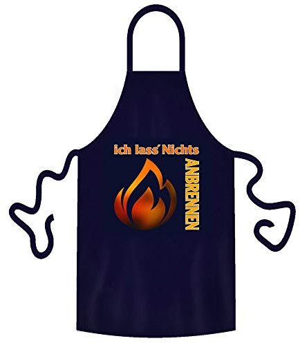 teprovo Männer Grillschürze Kochschürze Latzschürze Schürze Mann Kochen Grillen BBQ Dunkelblau Küchenschürze