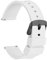 WOCCI 22mm Bracelet de Montre Silicone pour Femme et Homme avec Boucle Noire (Blanc)