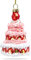 SIKORA BS467 Erdbeer Torte Christbaumschmuck Glas Figur Weihnachtsbaum Anhänger